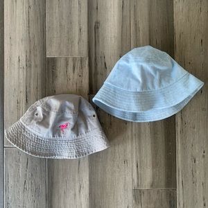 Two never worn bucket hats